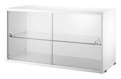 Vitrinskåp 78x30x42 vit