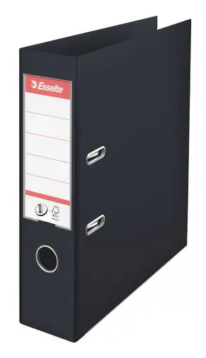  Pärm ESSELTE A4 No. 1 EU hål 75mm svart
