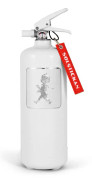 Brandsläckare vit/vit solstick