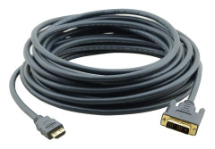 Kramer C-HM/DM Series C-HM/DM-35 - Adapterkabel - enkel länk - HDMI hane till DVI-D hane - 10.7 m