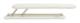 Ärmstrykbord vit ram 60x10 cm Ecru