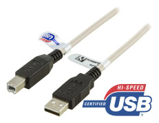 USB 2.0-kabel A hane - B hane 1 m