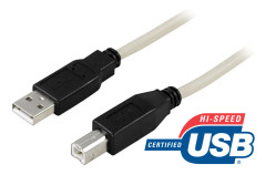 USB 2.0-kabel A hane - B hane 3 m
