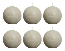 Bolsius Blockljus klotformat 80 mm skiffergrå 6-pack