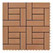 Balkongplattor Bruna WPC 30 x 30 cm 11 st