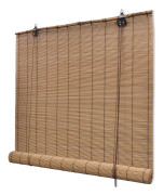 vidaXL Rullgardin bambu 100 x 160 cm brun