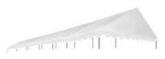 vidaXL Tak till partytält 6x12 m vit 450 g/m²