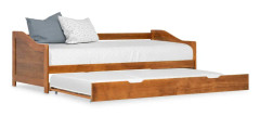 vidaXL Bäddsoffa ram furu honungsbrun 90x200 cm