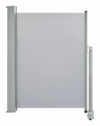 vidaXL Infällbar sidomarkis 100 x 300 cm grå