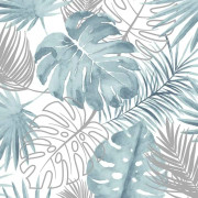 DUTCH WALLCOVERINGS Tapet monsterablad blå