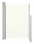 vidaXL Infällbar sidomarkis 100 x 300 cm gräddvit