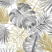 DUTCH WALLCOVERINGS Tapet monsterablad svart