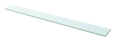 vidaXL Hyllplan glas genomskinlig 110x12 cm