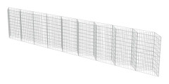vidaXL Gabionmur i galvaniserat stål 630x30x100 cm
