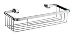 Tvålkorg Smedbo Sideline DK2001 1 plan 250X110mm H60 förkromad mässing förkromad mässing