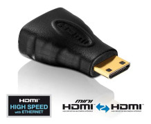PureLink Mini HDMI (male)/HDMI (female) Adapter - Basic+ Series - v1.3