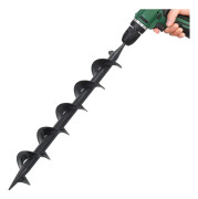 vidaXL Jordborr stål 75x600 mm
