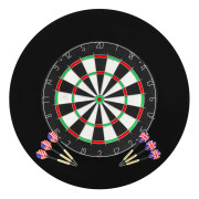 vidaXL Professionell darttavla sisal med 6 pilar och väggskydd