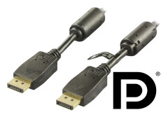 Deltaco DisplayPort monitorkabel - 4K i 60Hz - 1m