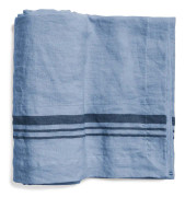 Top Drawer Duk LORRY i linné, stripe, Misty Blue