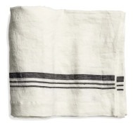 Top Drawer Duk LORRY i linné, stripe, Off-white
