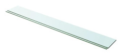 vidaXL Hyllplan 2 st glas genomskinligt 100x12 cm