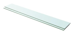 vidaXL Hyllplan 2 st glas genomskinlig 100x15 cm