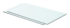 vidaXL Hyllplan 2 st glas genomskinlig 60x30 cm