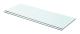 vidaXL Hyllplan 2 st glas genomskinlig 70x25 cm