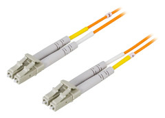 DELTACO Fiberkablage LC - LC, duplex, multimode, 50/125, 2m