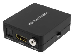  Deltaco Signalomvandlare från HDMI till kompositvideo, svart