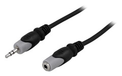 DELTACO Ljudkabel 3.5mm honom - hon 0.5m