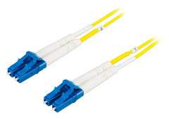 Deltaco Fiberkablage LC - LC, duplex, singlemode OS2, 0,5m