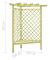 vidaXL Hörnpergola med bänk 130x130x197 cm impregnerad furu