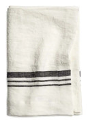 Top Drawer Duk LIMRICK i linné, stripe, Off-White