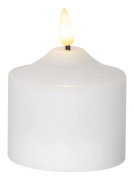 Batteridrivet blockljus flame 9,5 cm med 3D låga