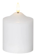 Batteridrivet blockljus flame 12 cm med 3D låga