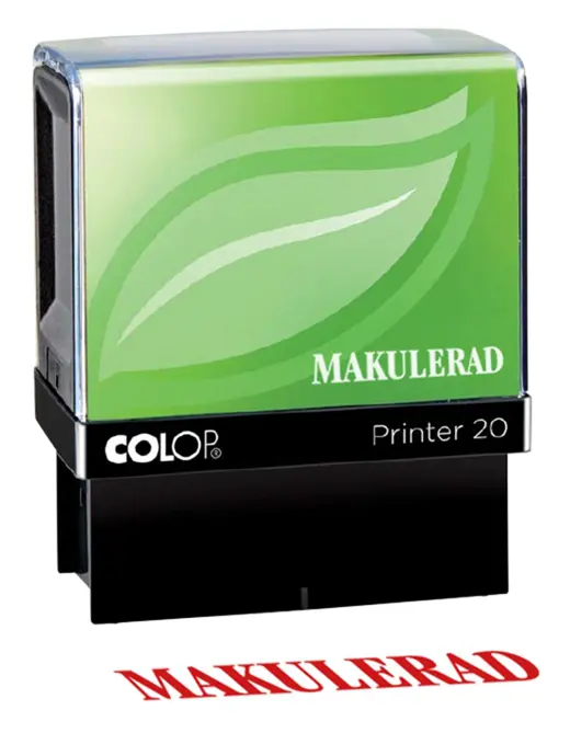  "Makulerad" 35x5 mm Röd Colop 20/L