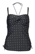 Wiki Santa Teresa Tankini Top Svart mönstrad D 75 Dam