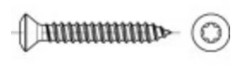 TOOLCRAFT 1068331 Slitsad plåtskruv 4.8 mm 22 mm T-profil DIN 7983 Rostfritt stål A2 500 st