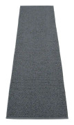 Svea Granit/Black Metallic 70x320 cm