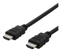 Deltaco HDMI kabel, CCS, High Speed, Ethernet, 0.5m, svart