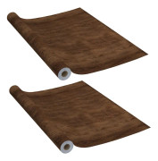 vidaXL Dörrfolie 2 st mörk ek 210x90 cm PVC