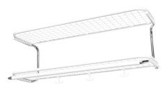 Classic 650 100 cm Vit/Krom