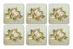 Pimpernel Antique Rose Glasunderlägg 6-pack