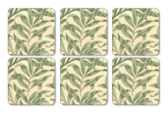 Willow Bough Green Glasunderlägg 6-pack