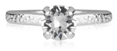 CAROLINE SVEDBOM - Natti Ring Rhodium Crystal