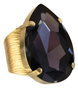 Caroline Svedbom - Ring Perfect Drop Guld Graphite