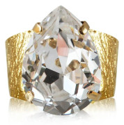 Ring "Classic Drop Ring Guld - Crystal" - Caroline Svedbom