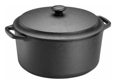 Skeppshult Gryta rund 7,0 liter Med Järnlock